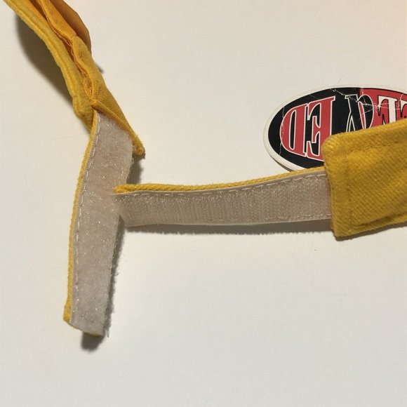 Vintage Kee And Ed Yellow Embroidered Catalina Island Adjustable Golf Visor Hat - Picture 7 of 11